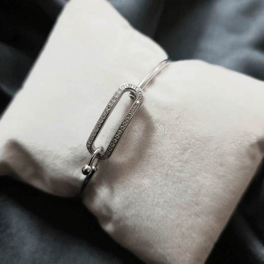 Silver guide bars Bracelet